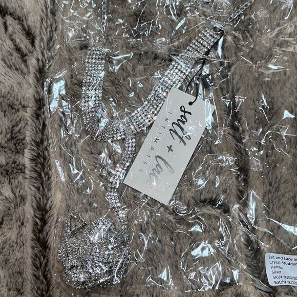 Salt and Lace Silver Choker Body Chain Jewelry | Sz OS, NWT - Picture 4 of 4